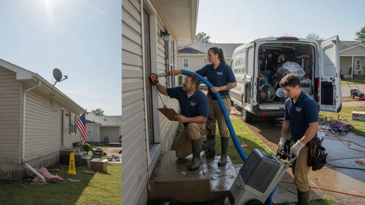 Ceiling Water Damage Restoration in Barren Springs, VA near me